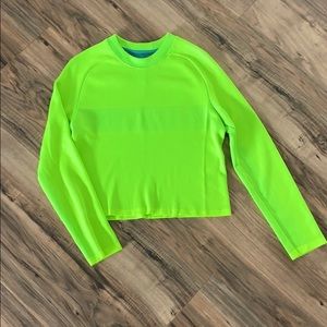 Athleta Women’s Bright Neon Green Long Sleeve